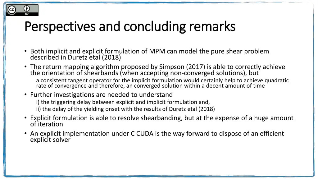 perspectives and concluding remarks perspectives