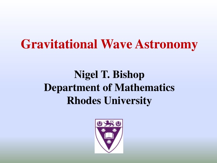 gravitational wave astronomy