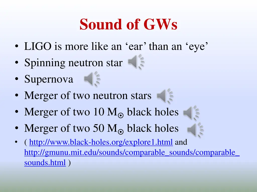 sound of gws