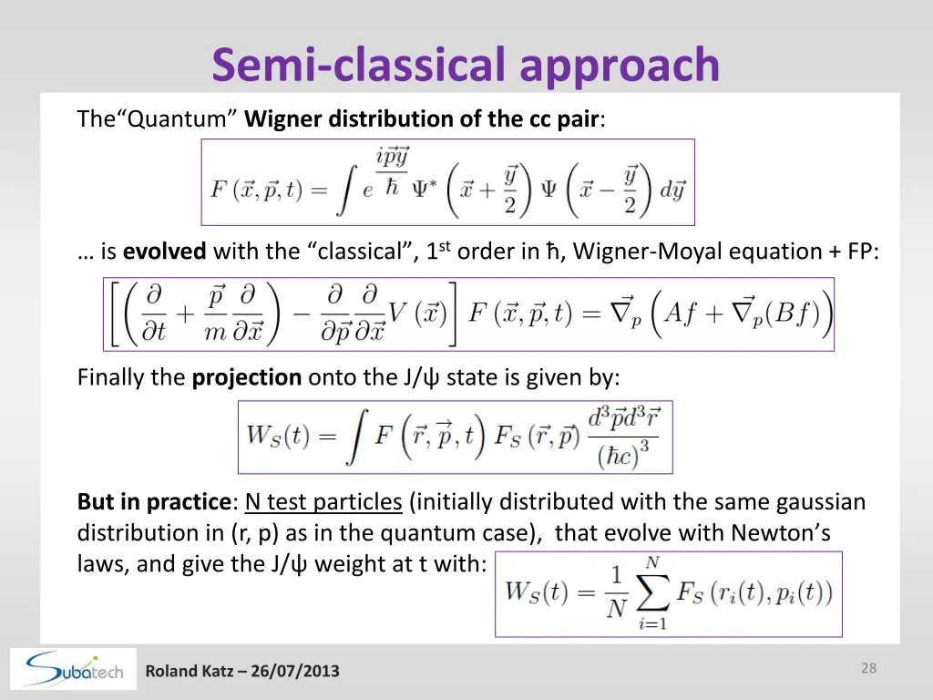 semi classical approach