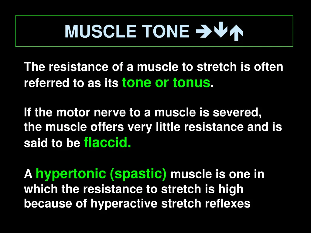 muscle tone