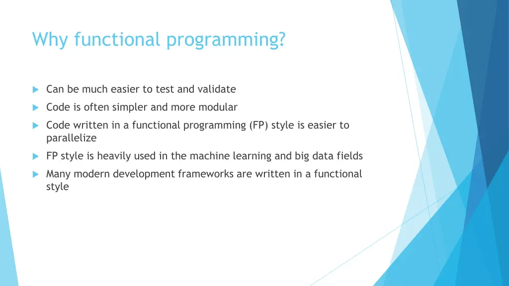 why functional programming
