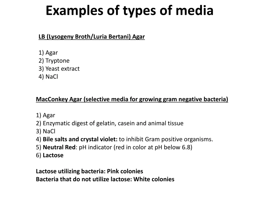 examples of types of media