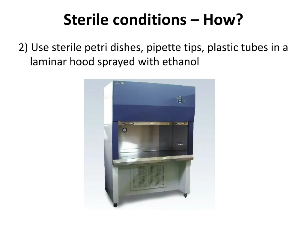 sterile conditions how 1