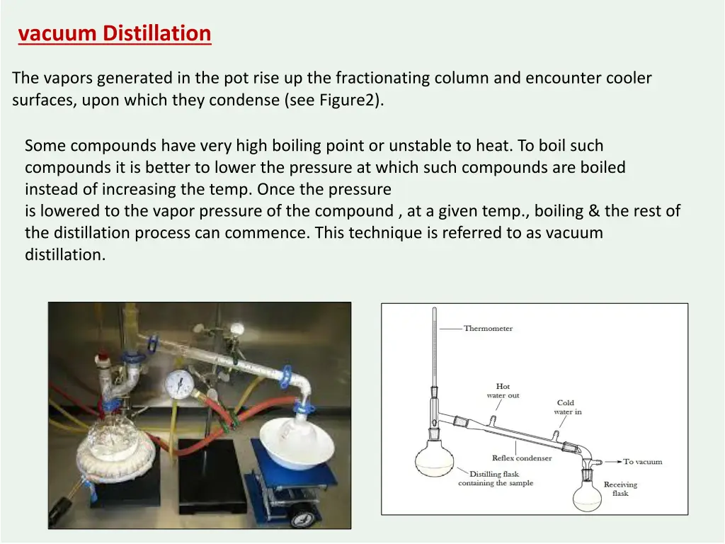 vacuum distillation