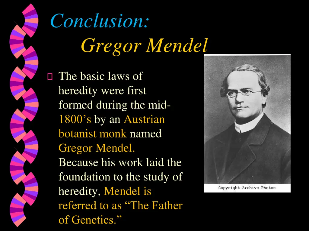 conclusion gregor mendel