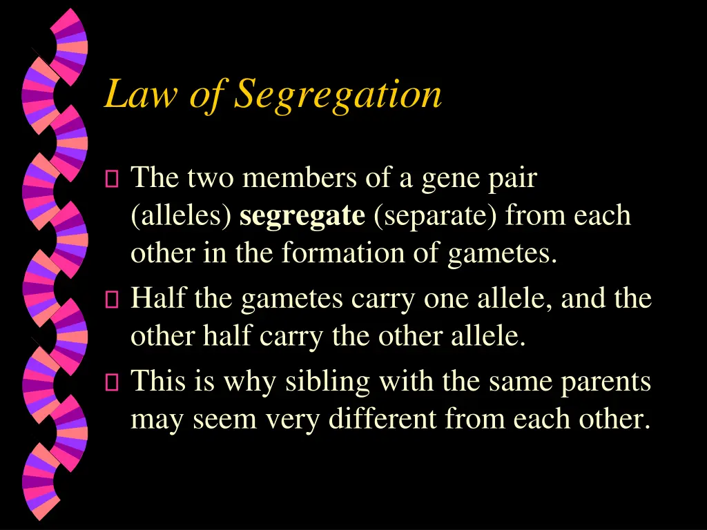 law of segregation