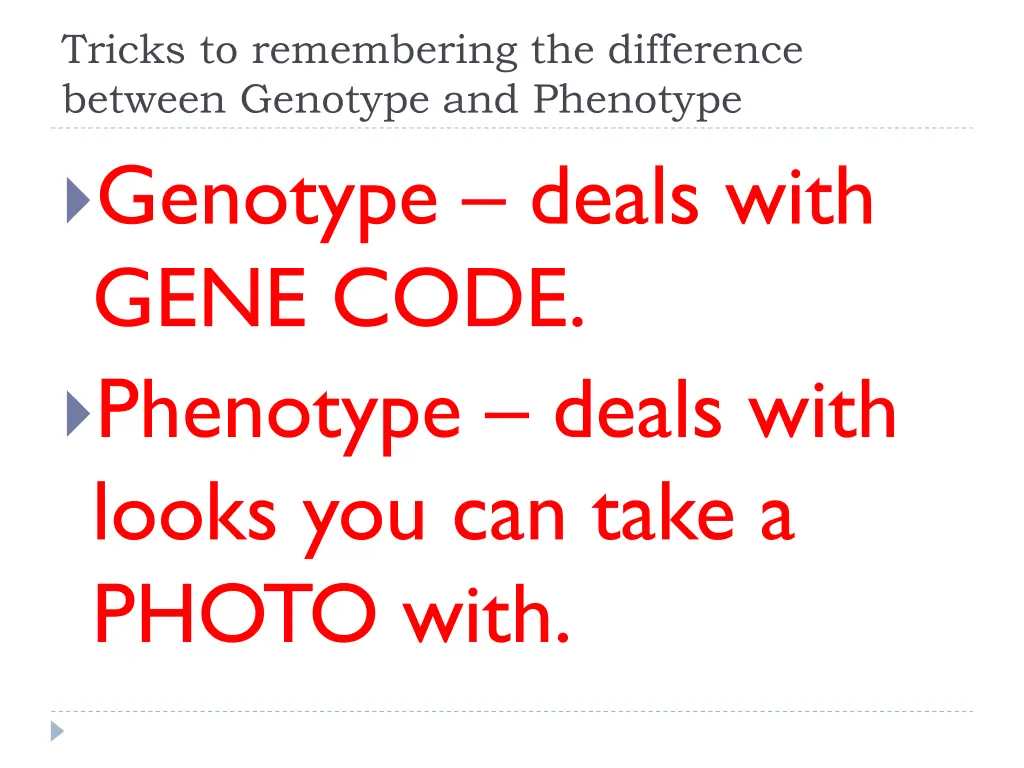 tricks to remembering the difference between