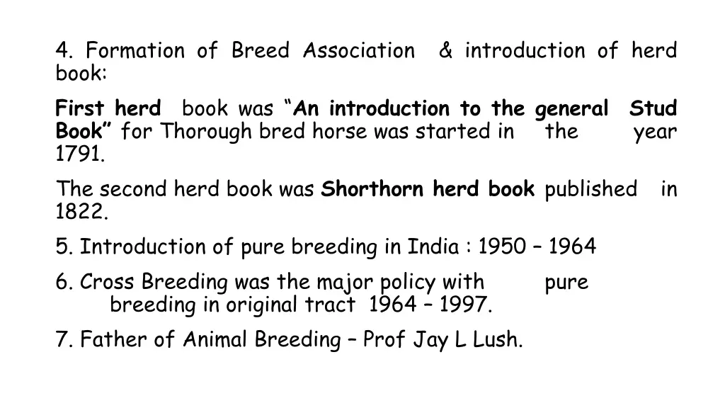 4 formation of breed association introduction