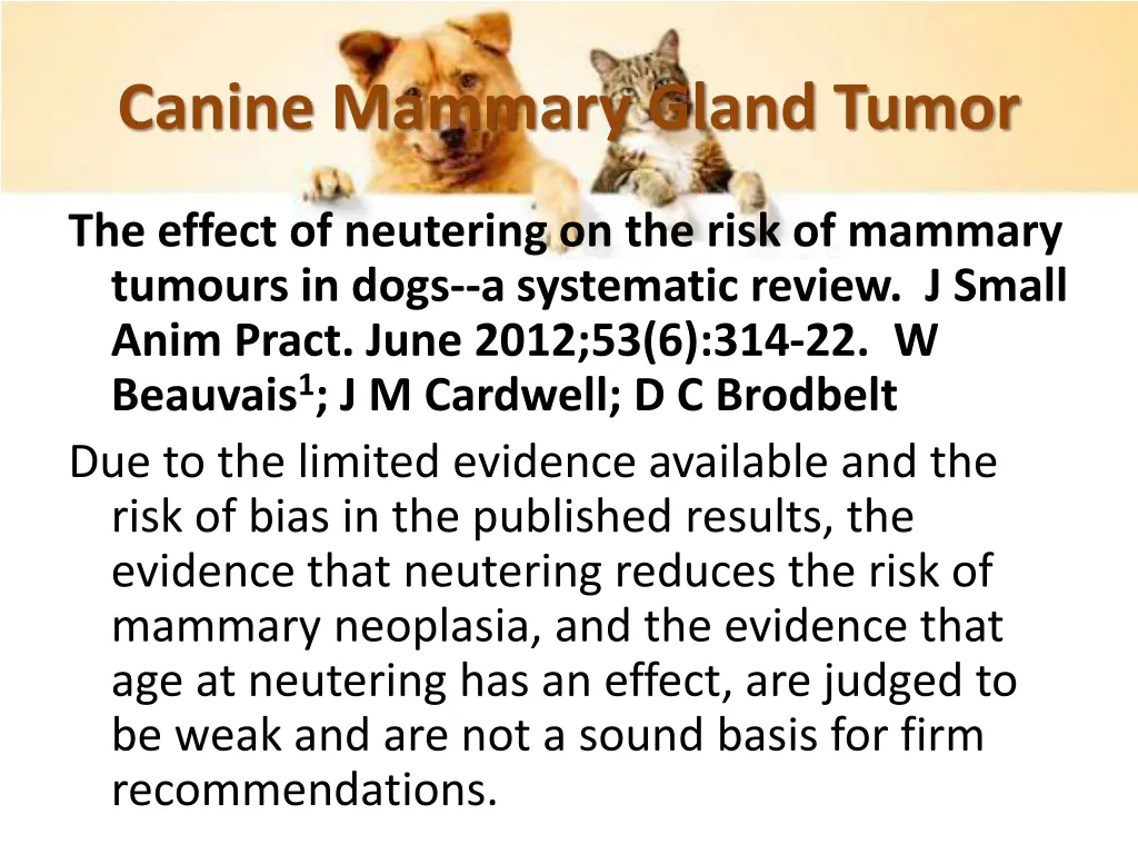 canine mammary gland tumor 1