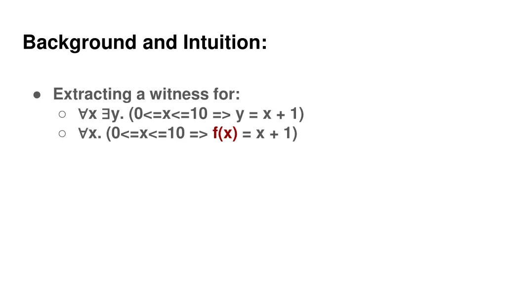 background and intuition 5