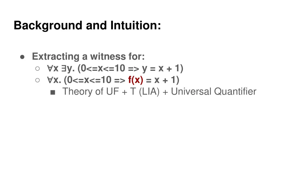 background and intuition 6