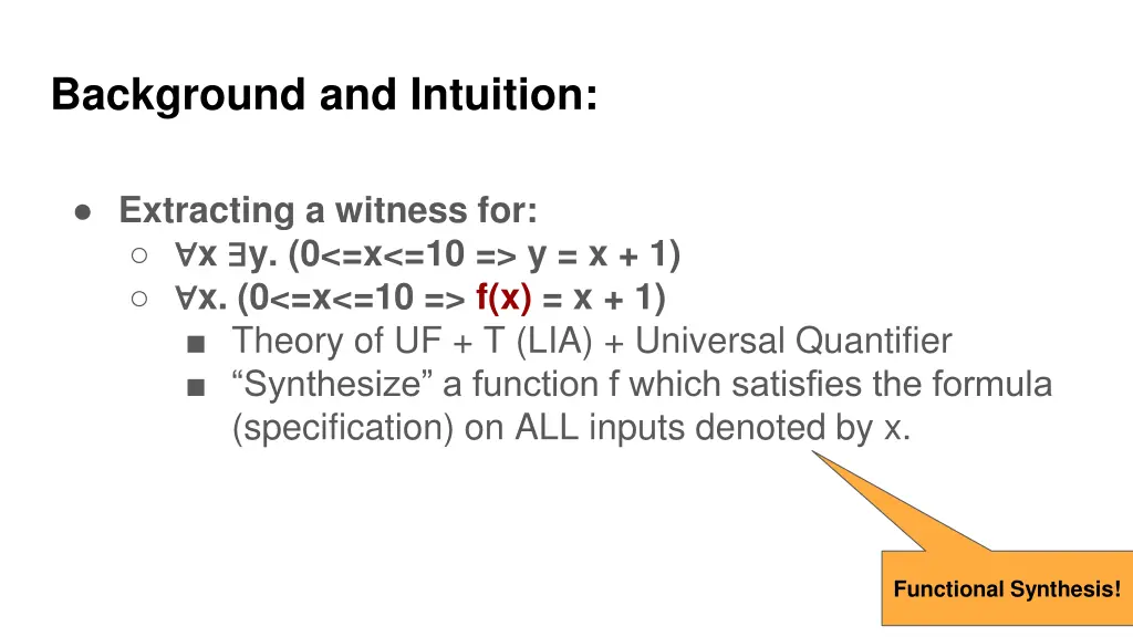 background and intuition 7