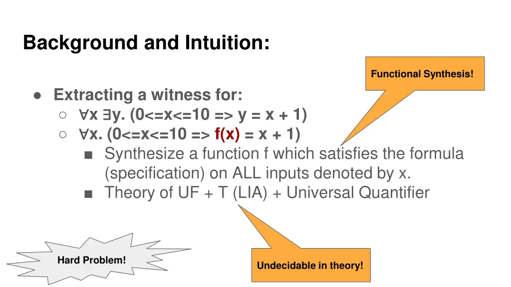 background and intuition 9