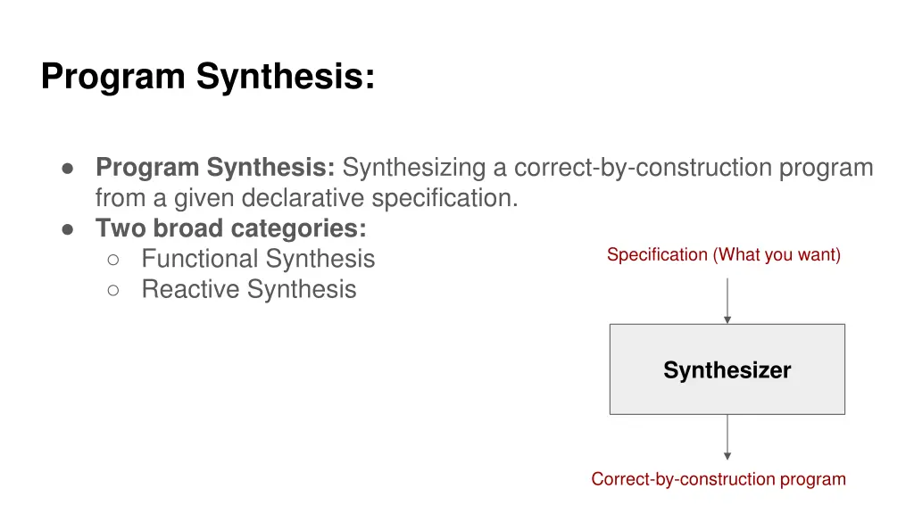 program synthesis