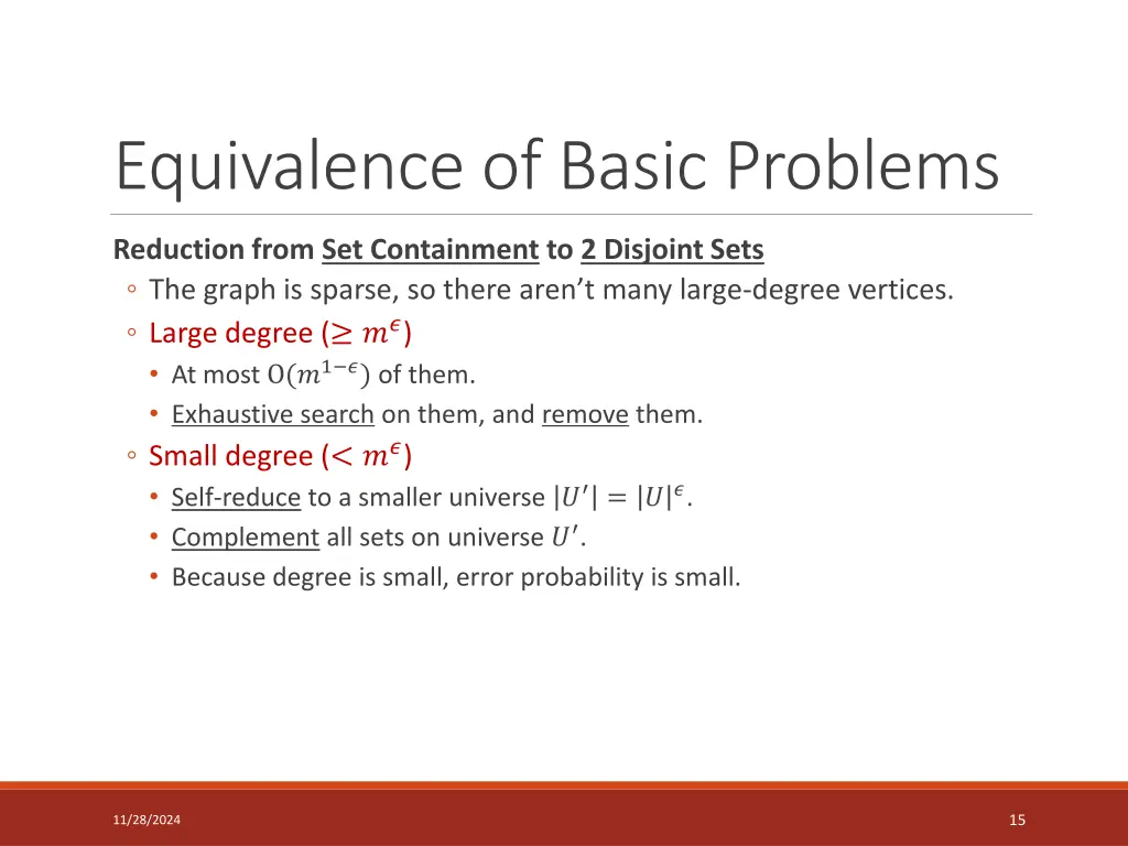 equivalence of basic problems 1