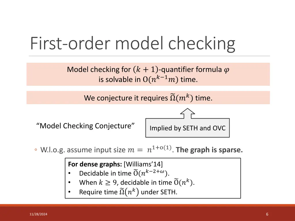 first order model checking