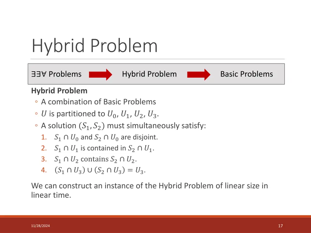 hybrid problem