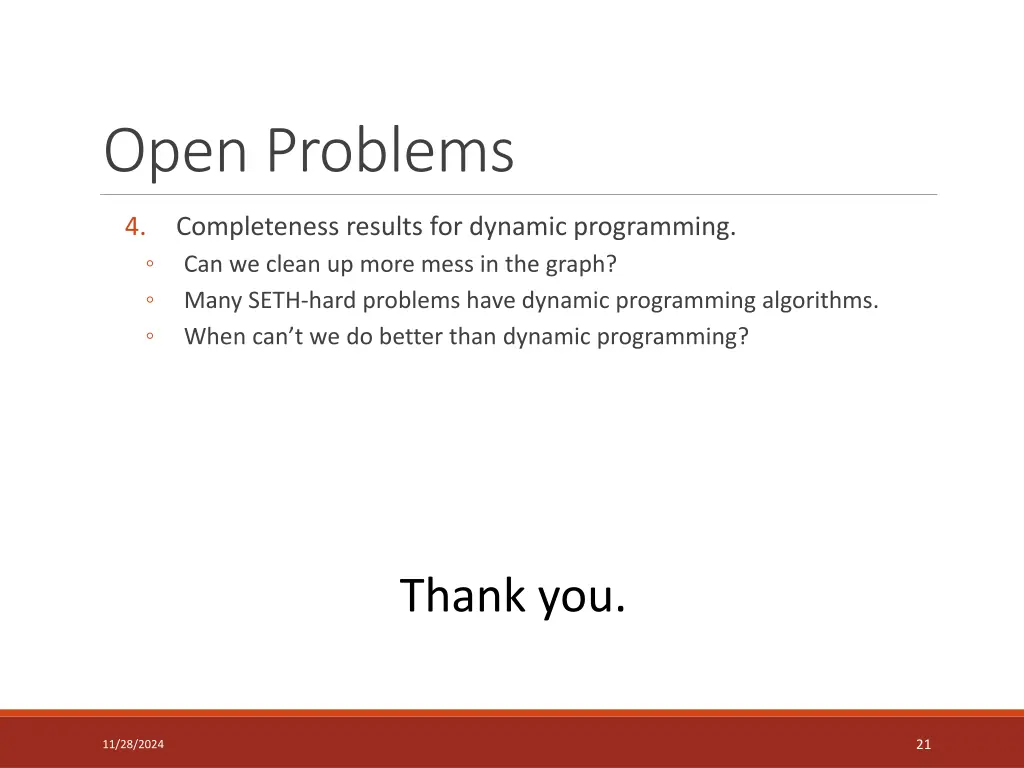 open problems 1