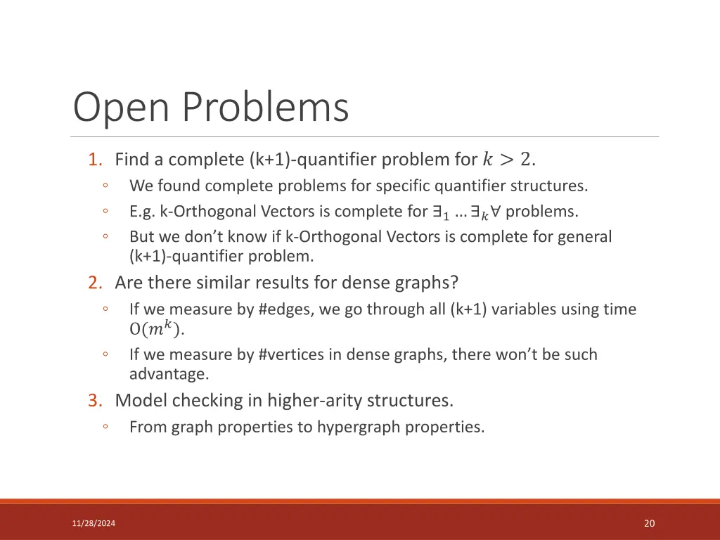 open problems