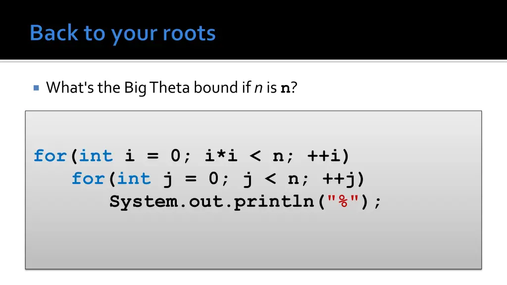 what s the big theta bound if n is n 2