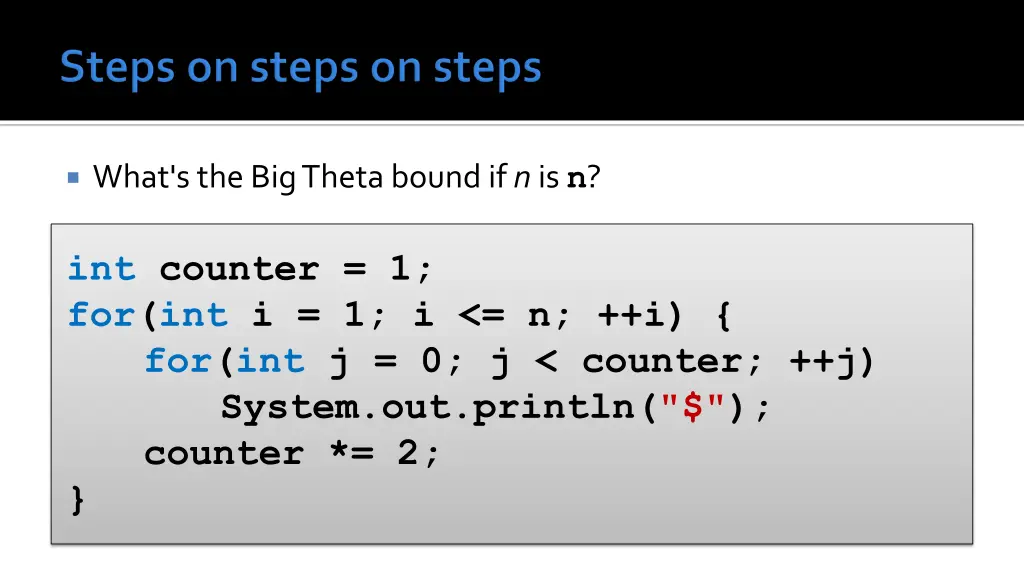 what s the big theta bound if n is n