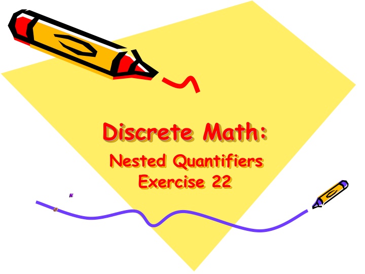 discrete math nested quantifiers exercise 22