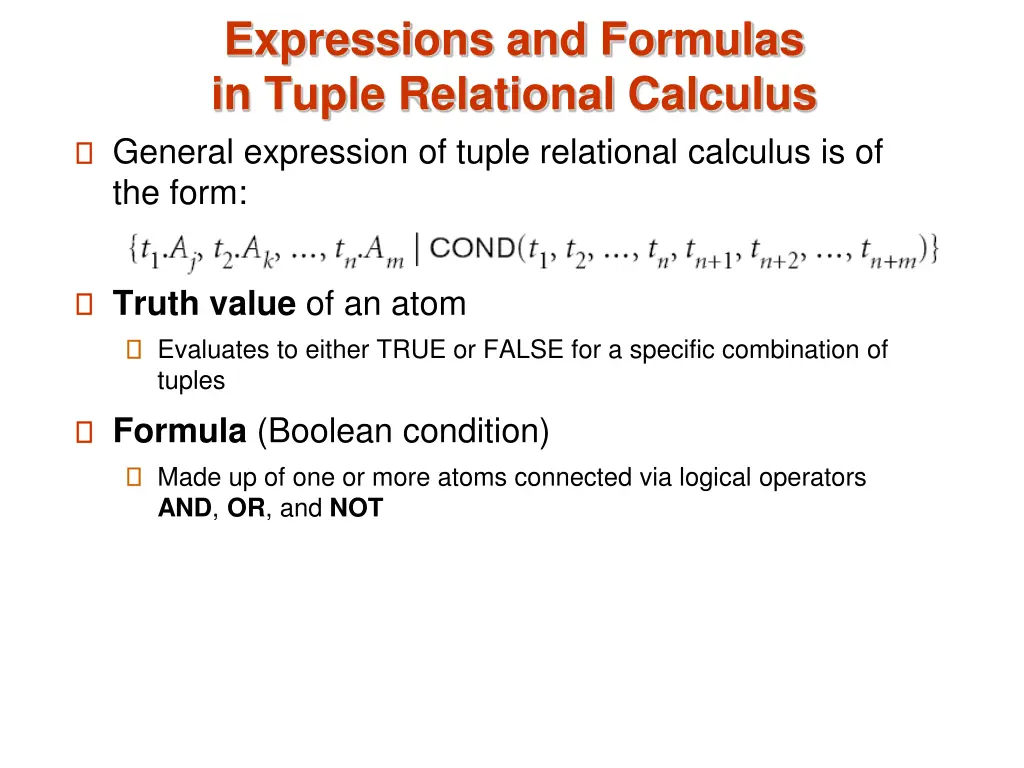 expressions and formulas in tuple relational