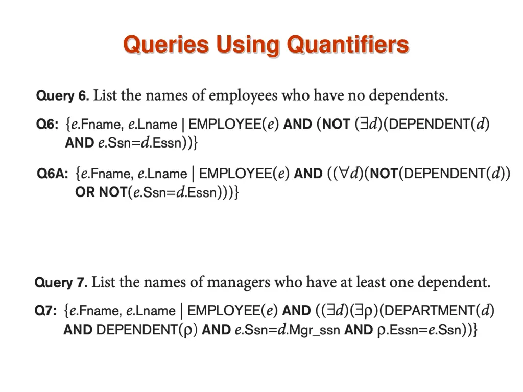 queries using quantifiers 4