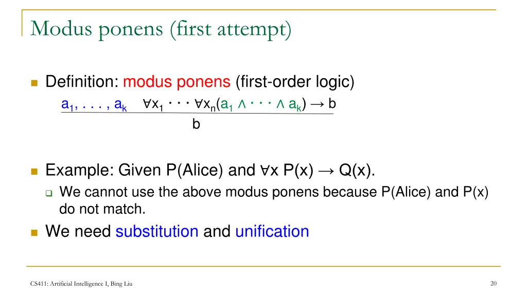 modus ponens first attempt