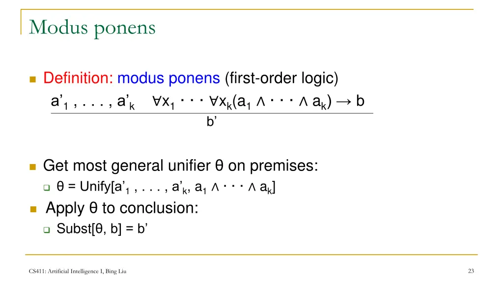 modus ponens