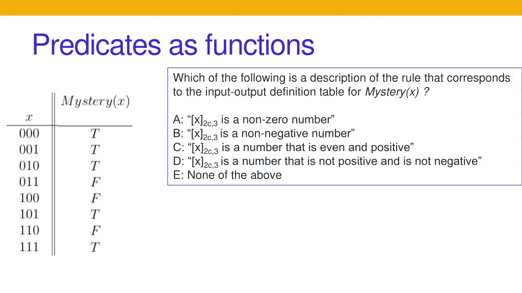 predicates as functions 1