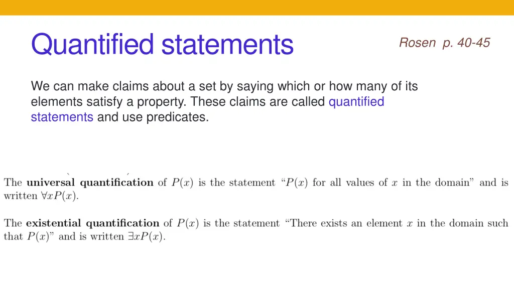 quantified statements