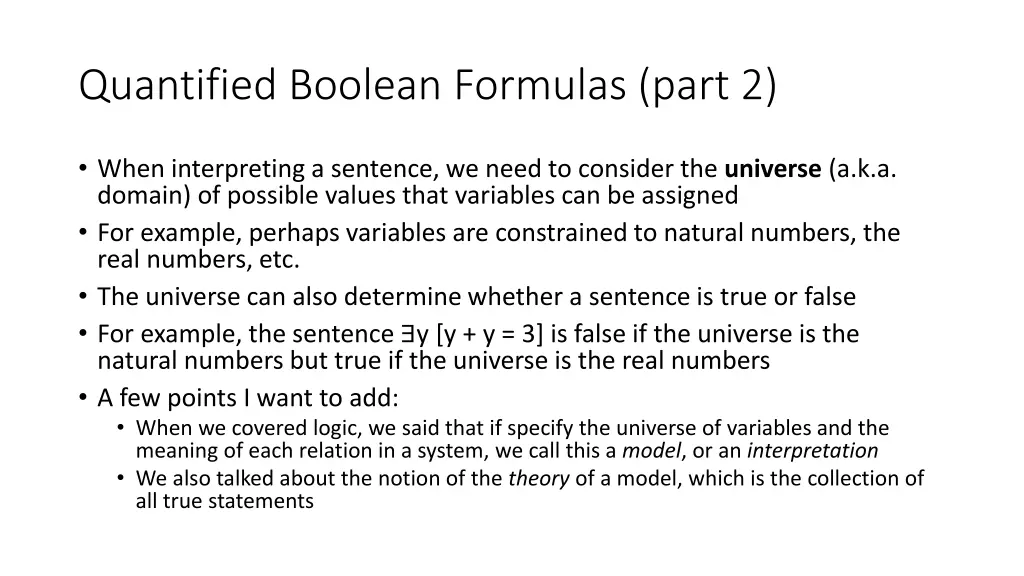 quantified boolean formulas part 2