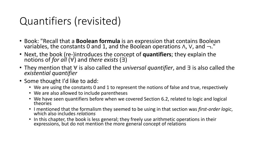 quantifiers revisited