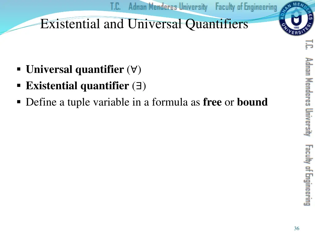 existential and universal quantifiers