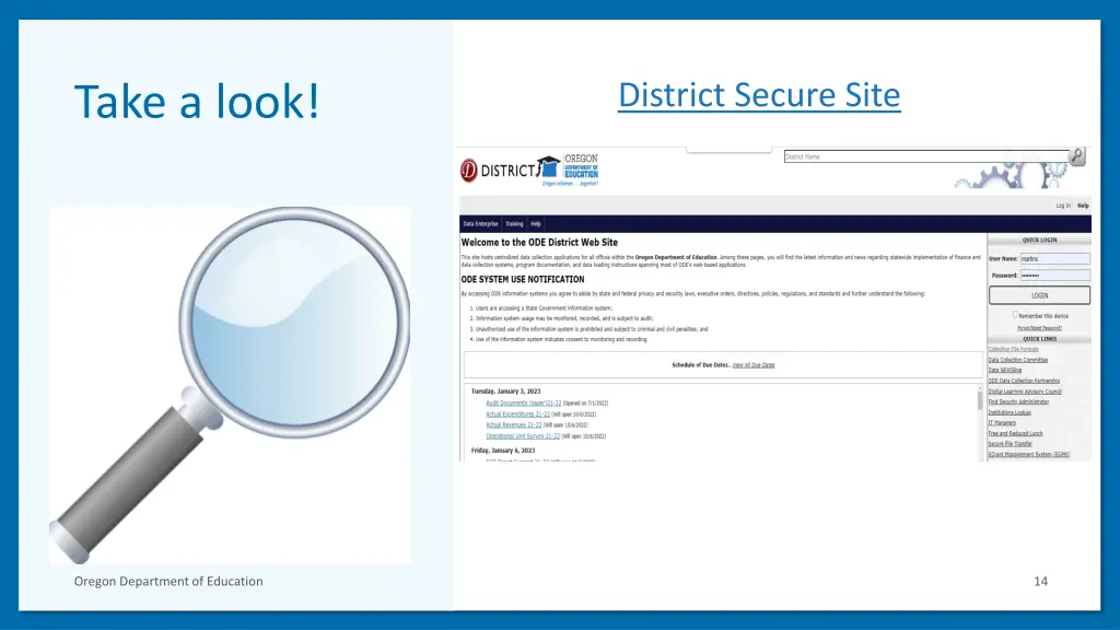 district secure site