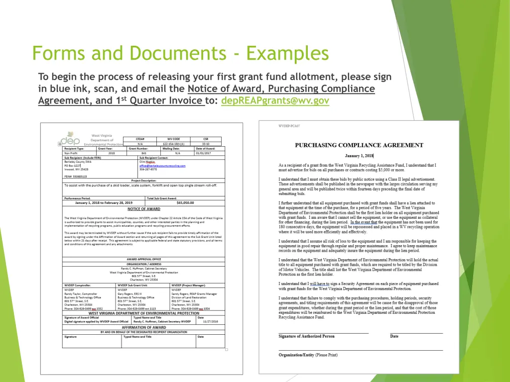 forms and documents examples