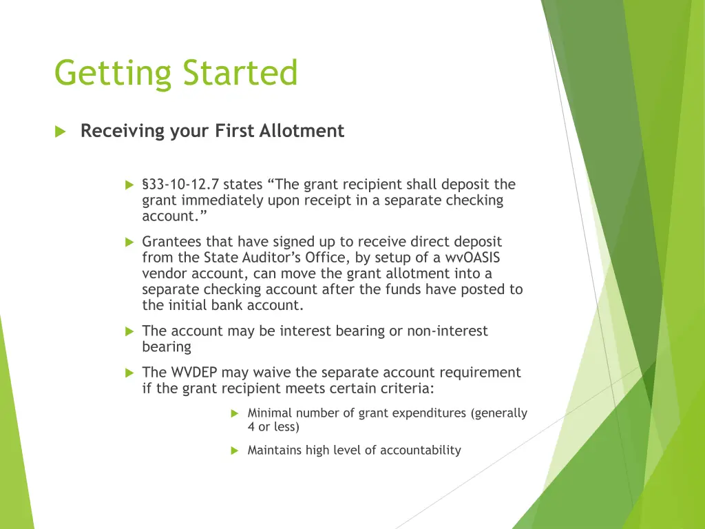 getting started
