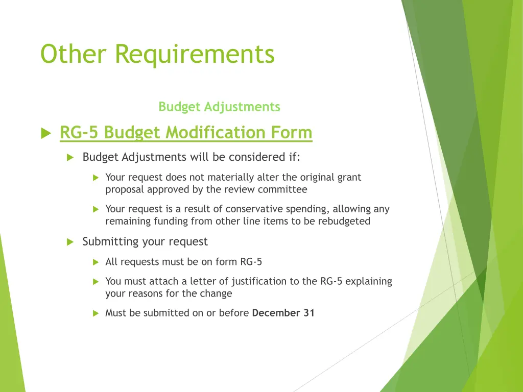 other requirements 2