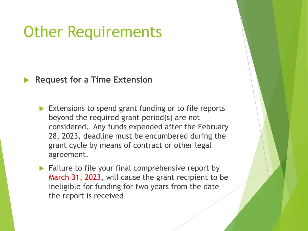 other requirements 3