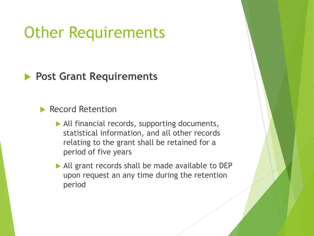 other requirements 4