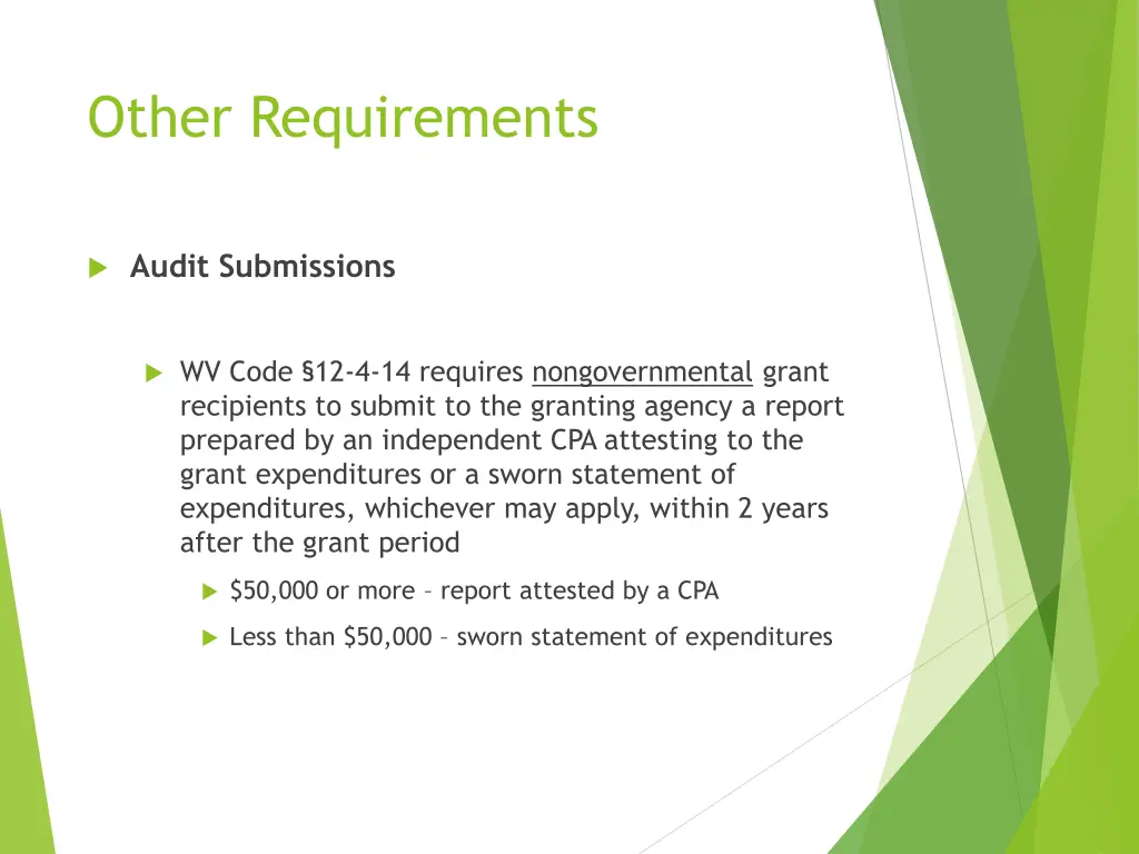 other requirements 5
