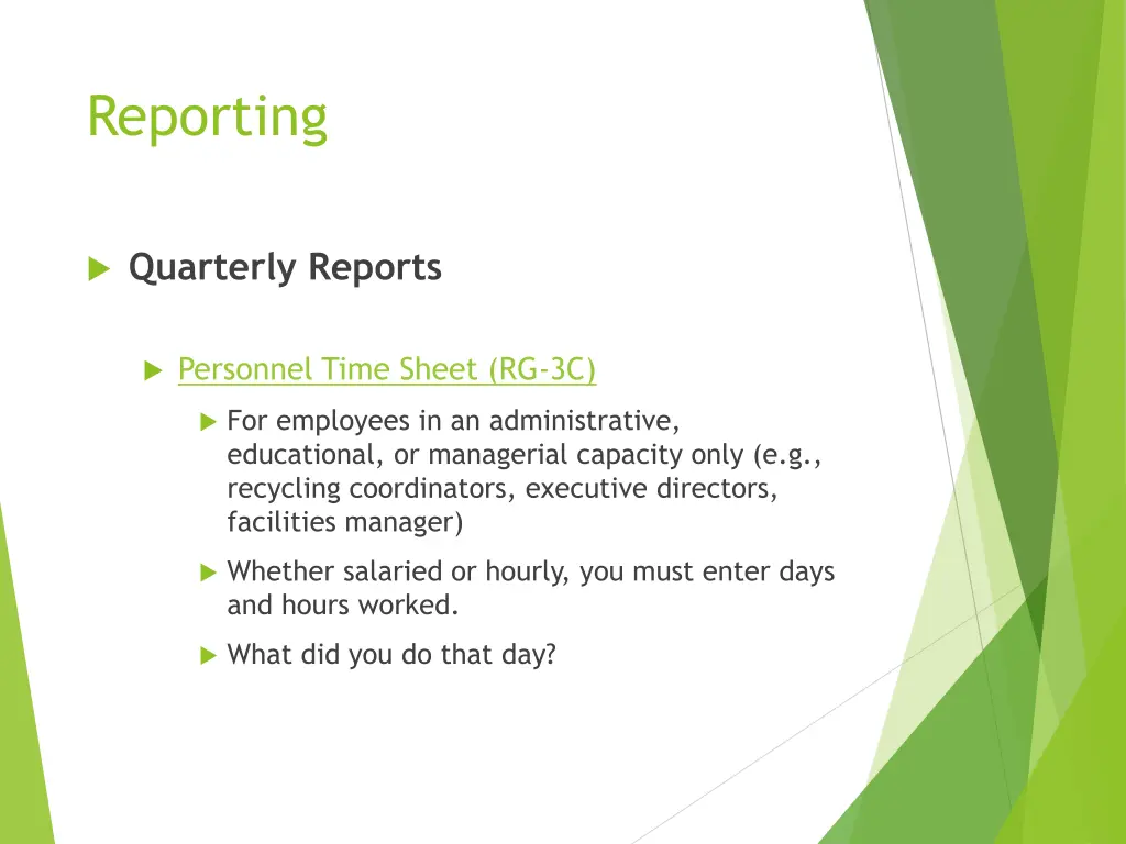 reporting 7