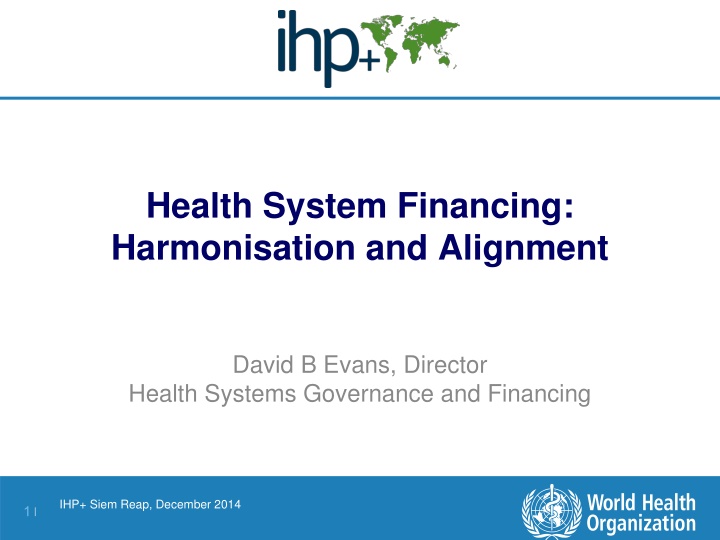 health system financing harmonisation