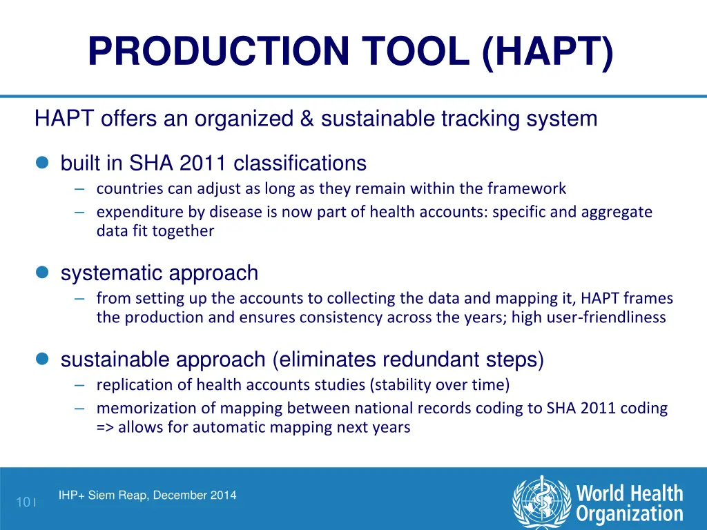 production tool hapt