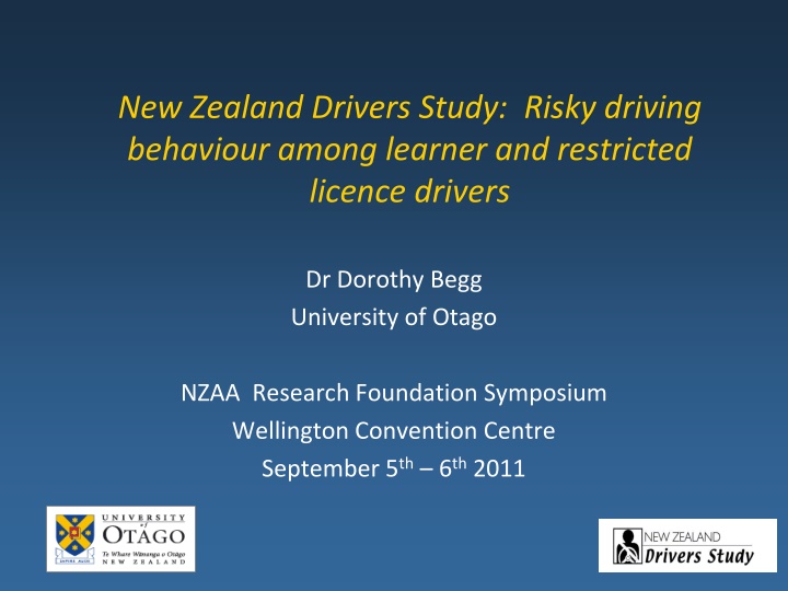 new zealand drivers study risky driving behaviour