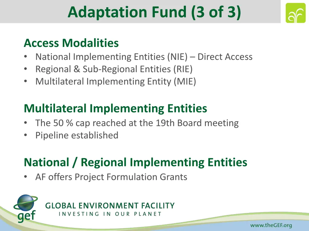 adaptation fund 3 of 3