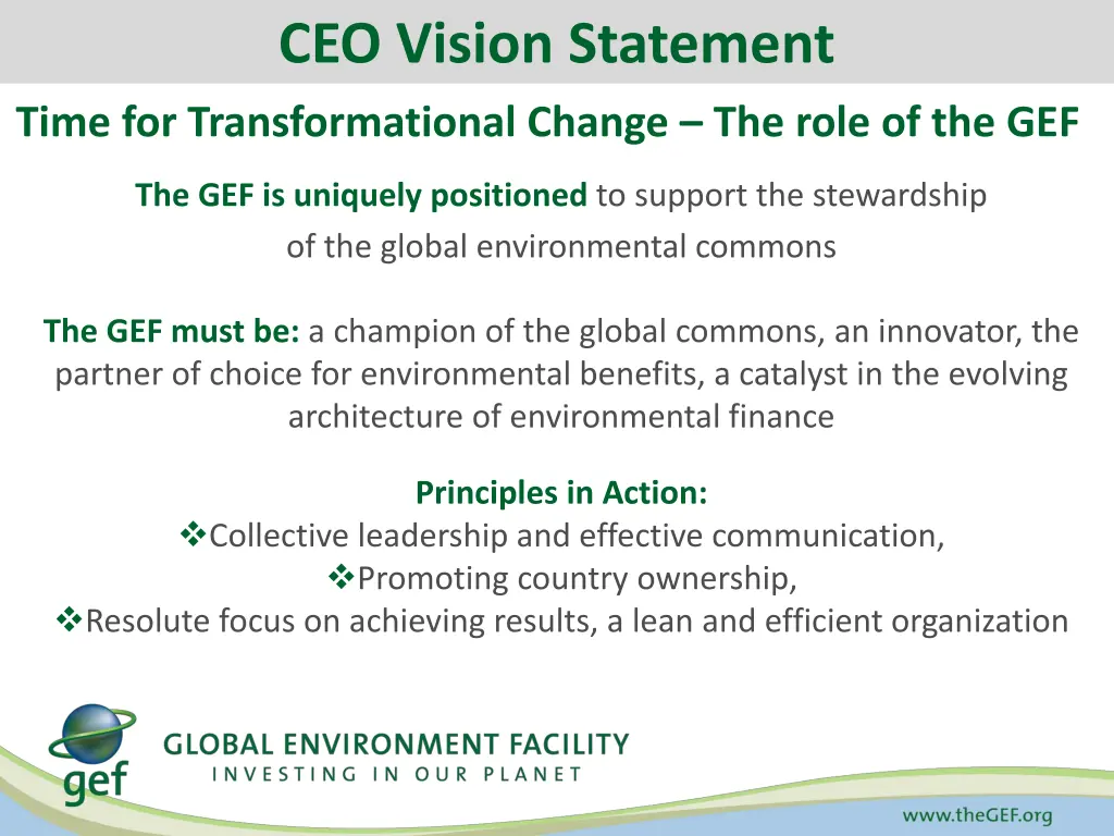 ceo vision statement