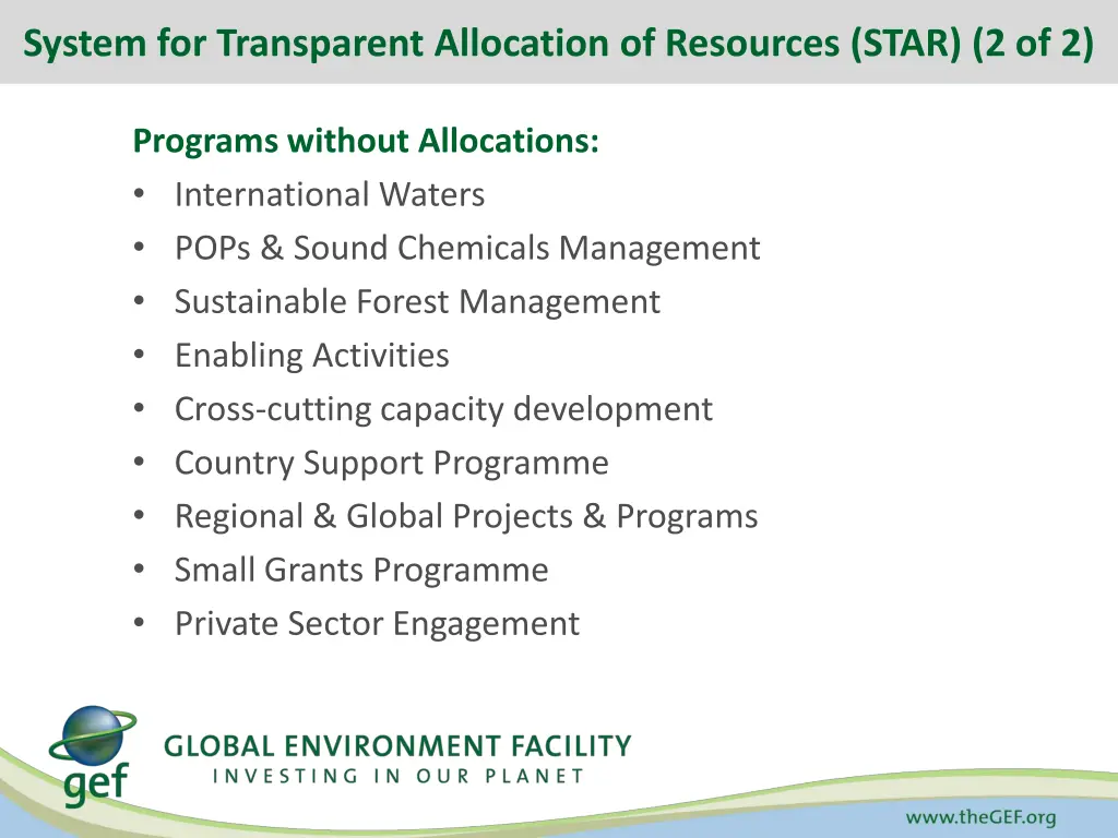 system for transparent allocation of resources 1